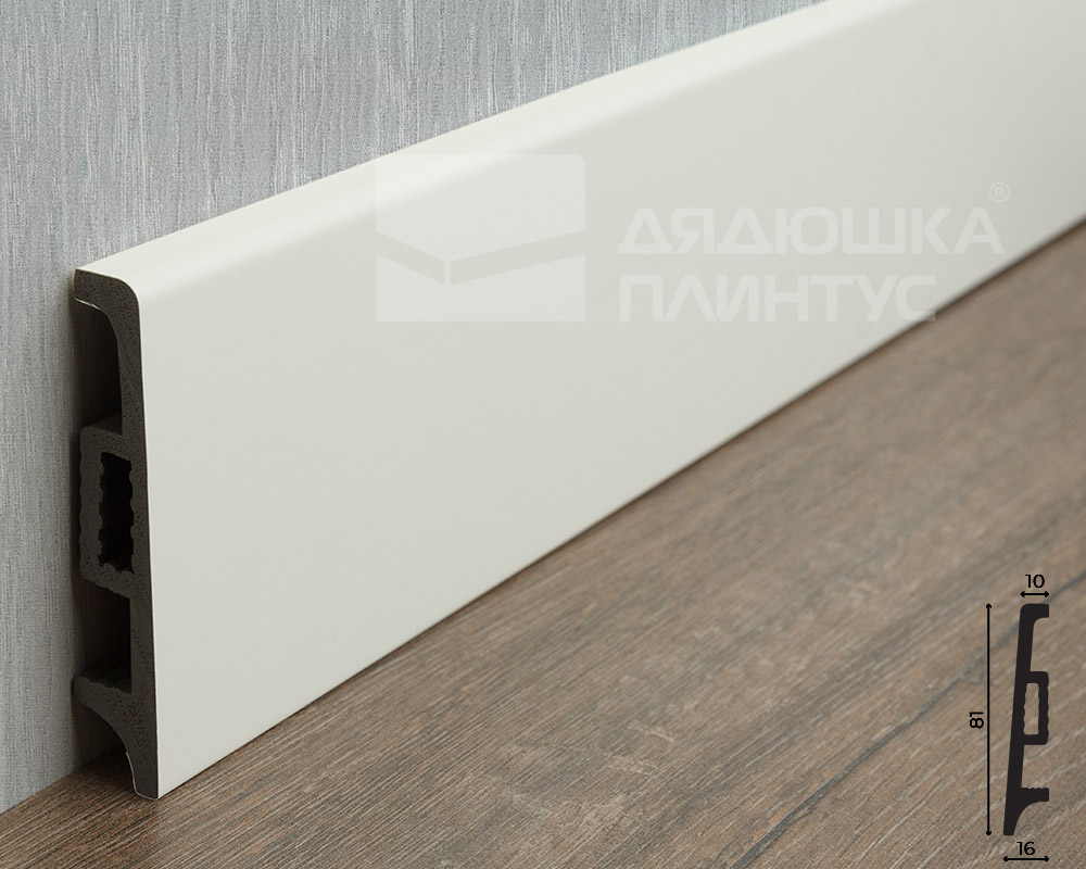 Плинтус Волшебная Палочка Самоцветы 81мм 2,0м. NCS 0502G-50Y. Цвет 402